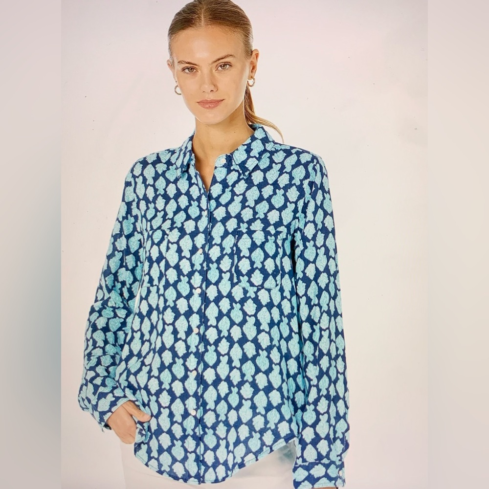Lily Pulitzer Sea View Button Down